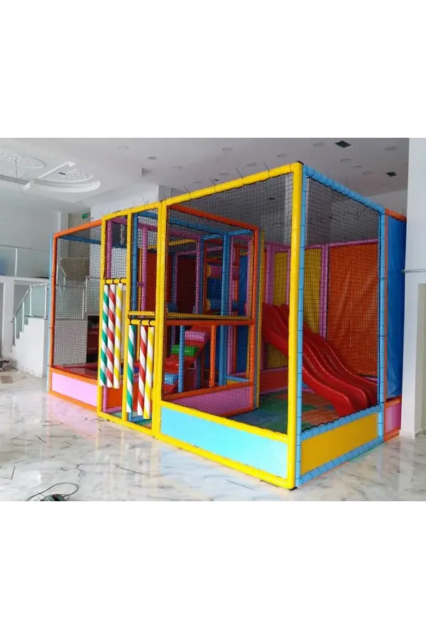 Akrobatik Oyun Alanı ve Trambolin - Sünger Soft Play Top Havuzu Çocuk Oyun Alanı