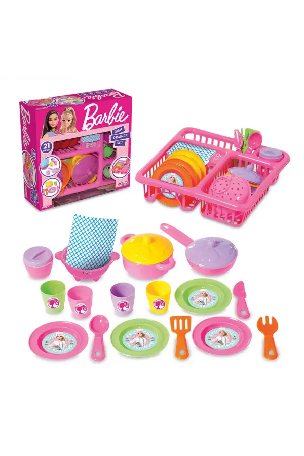 Barbie Bulaşıklık - Mutfak Setleri - Ev Oyuncak Setleri - Bulaşık Seti - Barbie Bulaşık Seti