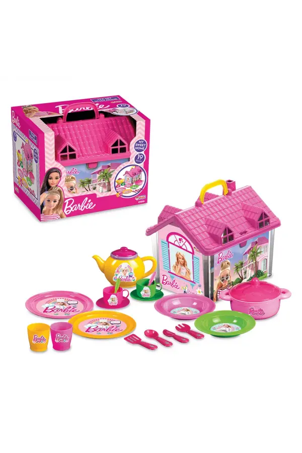 Barbie Ev Çay Seti - Mutfak Setleri - Çay Seti - Bardak Oyuncak - Kahve