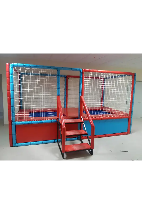 Çift Taraflı Trambolin - Sünger Soft Play Top Havuzu Çocuk Oyun Alanı