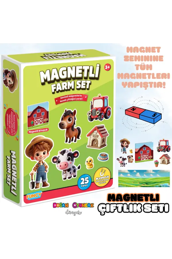 Magnetli Çiftlik Seti - Magnetli Farm Set - Magical Magnet - Çiftlik Oyunu - Hayvanlı Magnetler - Hayvanlar