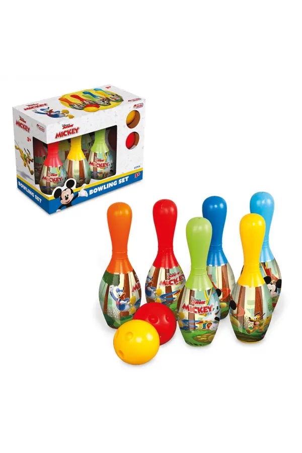 Mickey Mouse Bowling Seti - Spor Oyuncakları - Bovling Seti - Bovling Oyuncak