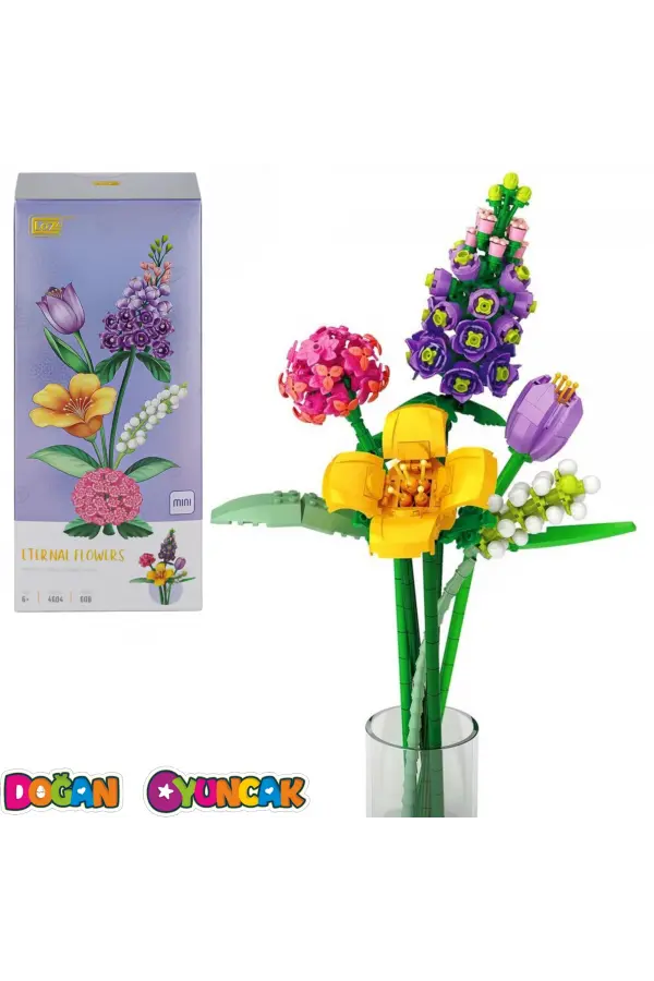 Mikro Blok Sonsuz Çiçekler 608 Parça - Lego Setleri - Loz Mini Lego - Çiçek Lego - Loz Lego - Mikro Bloklar