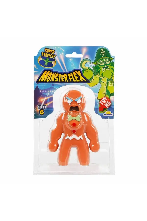 Monster Flex Stretch Gingermonster Figür - Monster Stretch Figür - Esneyen Oyuncakları Esneyebilen Oyuncak