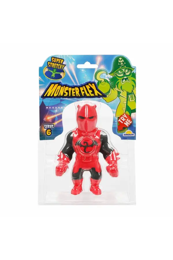 Monster Flex Stretch Red Knight Figür - Monster Stretch Figür - Esneyen Oyuncakları Esneyebilen Oyuncak