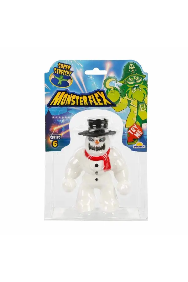Monster Flex Stretch Snow Badman Figür - Monster Stretch Figür - Esneyen Oyuncakları Esneyebilen Oyuncak