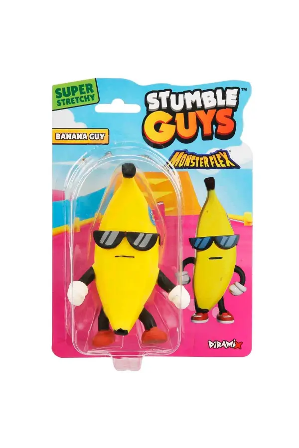 Monster Flex Stumble Guys Stretch Banana Guy Figür - Stumble Guys Stretch Figür - Stumble Guys Oyuncakları