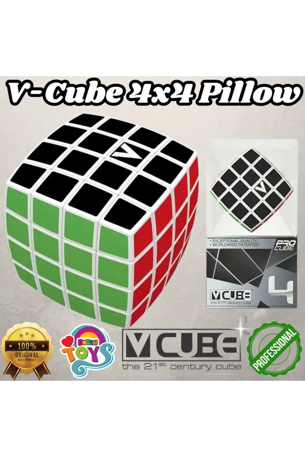 Orijinal V-Cube 4x4 Pillow Küp - V-Cube Küp - Zeka Küpü - 4x4 Pillow Küp - Akıl Küpü - Rubiks Küp -VCube