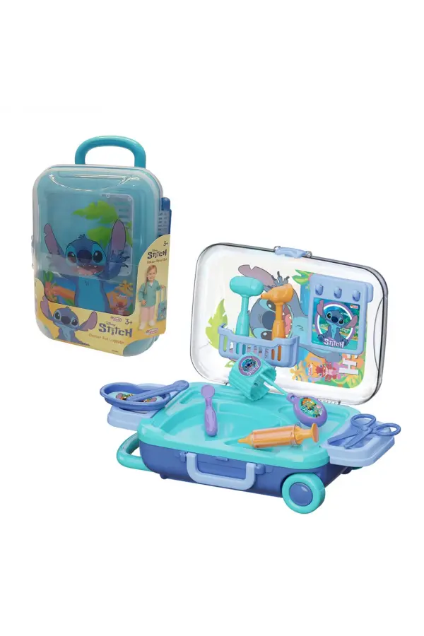 Stitch Doktor Set Bavulum - Doktor Setleri - Doktor Oyuncak Seti - Disney Stitch Doktorculuk Oyunu