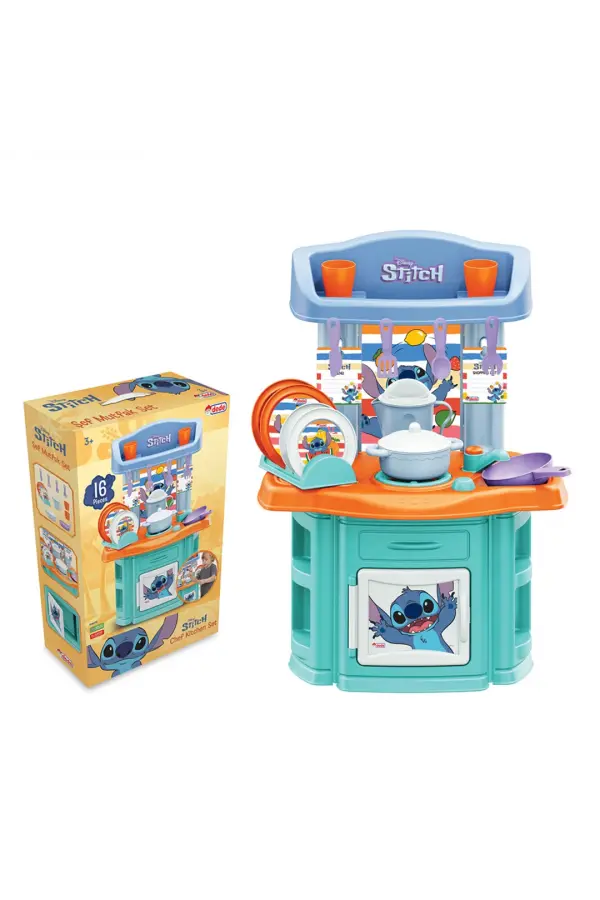 Stitch Şef Mutfak Seti - Mutfak Setleri - Ev Oyuncak Setleri - Disney Stitch Mutfak