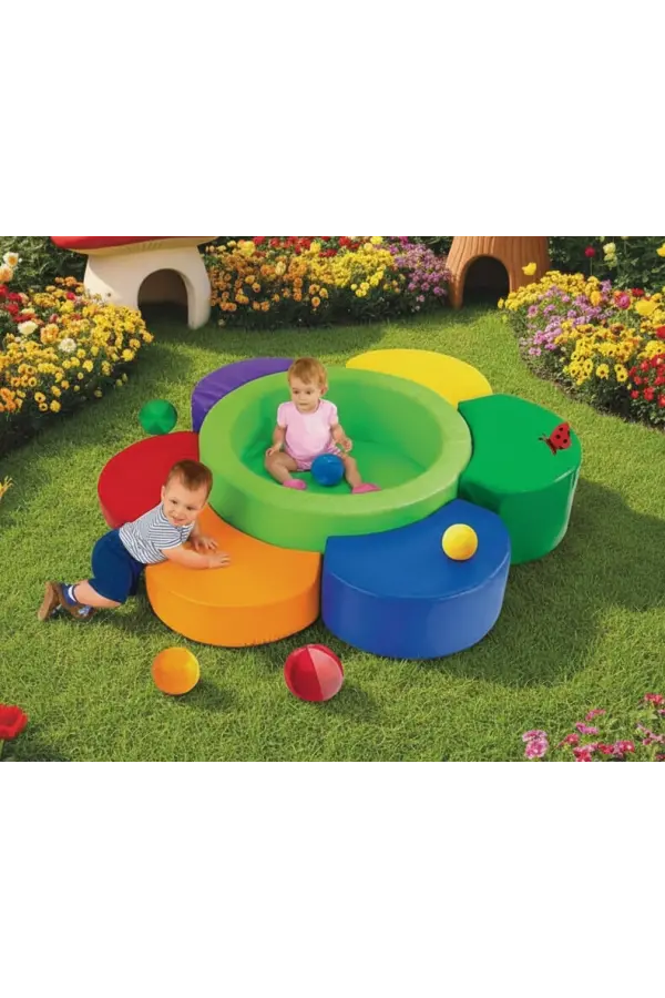 Sünger Papatya Top Havuzu - Sünger Soft Play Top Havuzu Çocuk Oyun Alanı