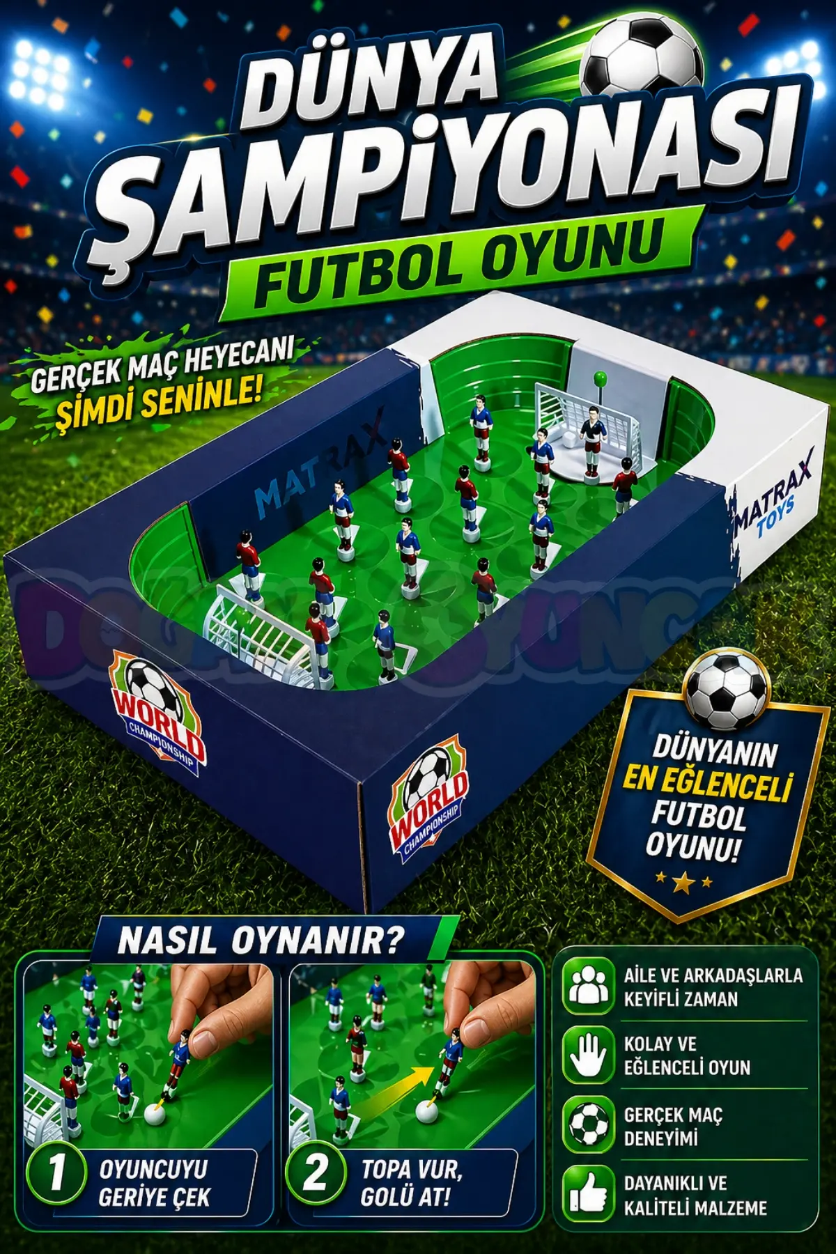 Dünya Şampiyonası Futbol Oyunu - Futbol Maçı Oyuncak - Futbol Oyuncakları - Top Oyuncak Langırt Setleri - Langırt Oyuncakları - Masa Oyunu