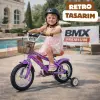 BMX Legano Optimium Series Retro 12 Jant Çocuk Bisikleti Mor - Legano 12 Jant Bisiklet Retro BMX Bisiklet