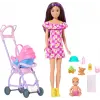 Barbie Skipper Bebek Bakıcısı Seti - Bebek Arabalı JJB42 - Barbie Oyuncak Barbie Bebek