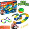 Magic Trucks 384 Parça Raylı Pist - Raylı Araç Oyuncak - Tren Oyuncak - Renkli Araç Yolu - Pist Set