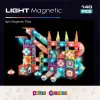 Orijinal Magnetic Tiles Light Version 140 Parça Işıklı Manyetik Lego - Magnetic Magical Işıklı Magnet - Ledli Mıknatıslı Lego