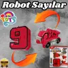 Pocket Morphers 9 Motosiklet - Roboto Dönüşen Sayılar - 9 Numara Robot - Transformers - Robot Sayı