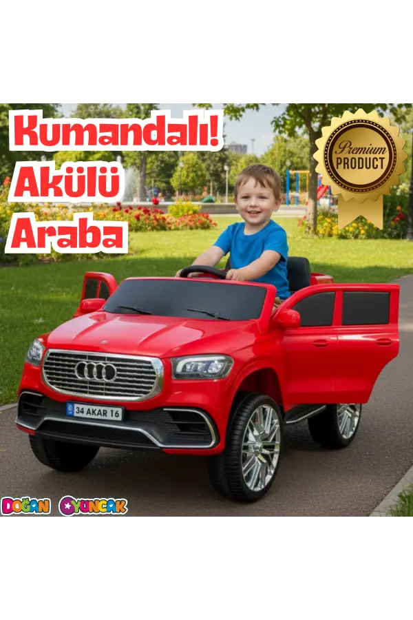 Admire GT Kırmızı Uzaktan Kumandalı 4X2 12 Volt Akülü Araba - RC Audi Akülü Araba Audi Akülü Araç
