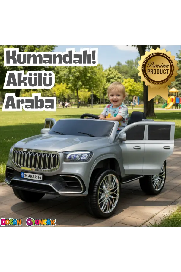 Ata GT Gri Uzaktan Kumandalı 4X2 12 Volt Akülü Araba - RC Togg Akülü Araba Tog Akülü Araç
