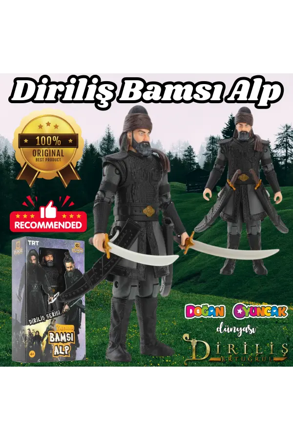Diriliş Ertuğrul Bamsı Alp Karakteri - Bamsı Alp Figürü - Diriliş Ertuğrul Oyuncak - Diriliş Ertuğrul Karakteri