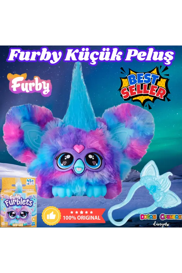 Furby Furblet İnteraktif Peluş Luv-Lee Oyuncak - Furby Peluşu - Furby Oyuncak Peluş - Konuşan Furby Oyuncak