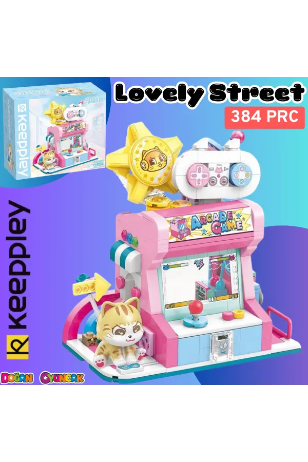 Mikro Blok Kedi Oyun Evi Dükkanı 384 Parça - Lego Setleri - Keeppley Mini Lego - Keeppley Lego - Mikro Bloklar