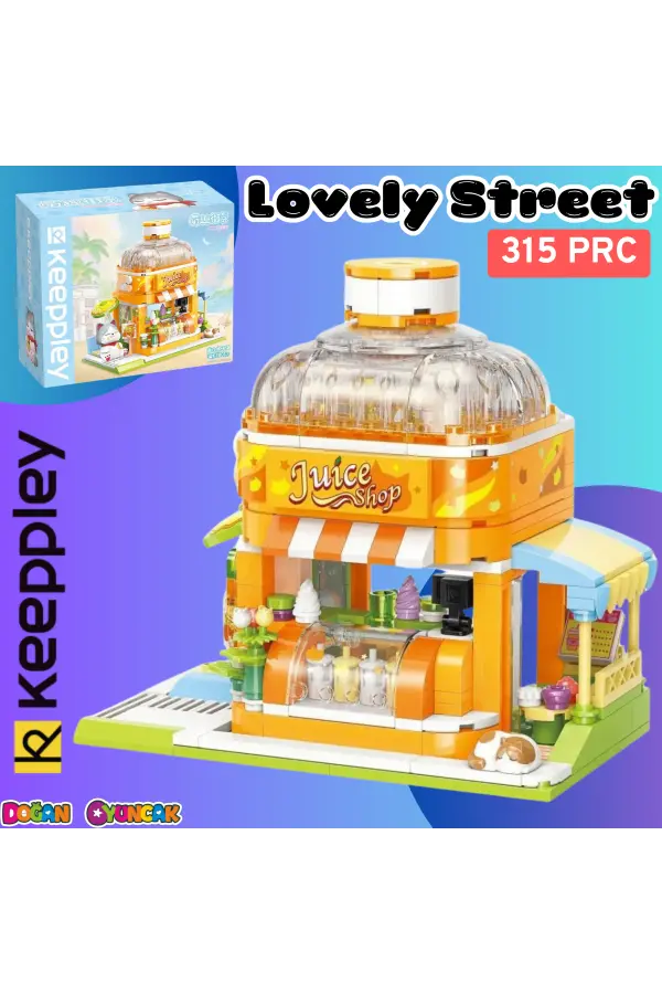 Mikro Blok Meyve Suyu Dükkanı 315 Parça - Lego Setleri - Keeppley Mini Lego - Keeppley Lego - Mikro Bloklar