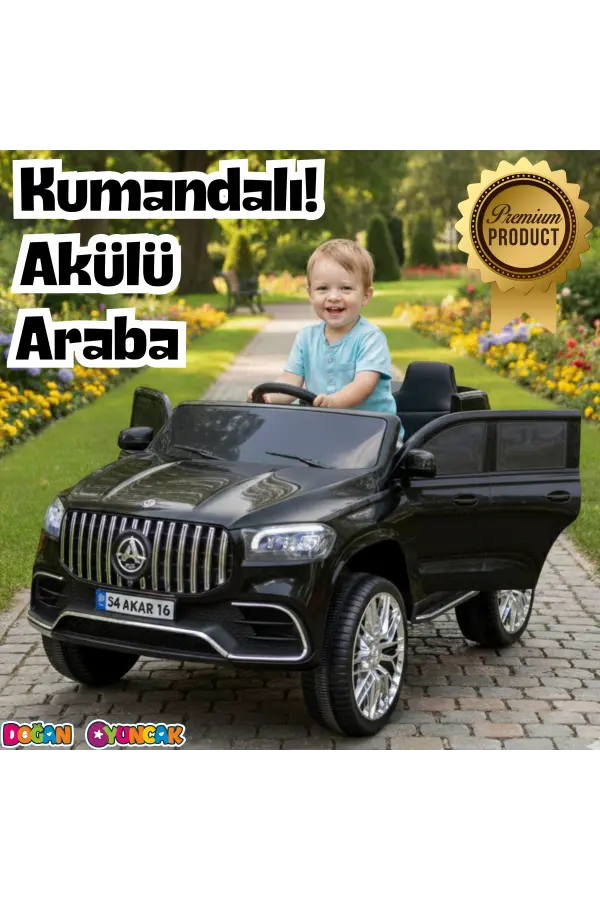 Miracle GT Siyah Uzaktan Kumandalı 4X2 12 Volt Akülü Araba - RC Mercedes Akülü Araba