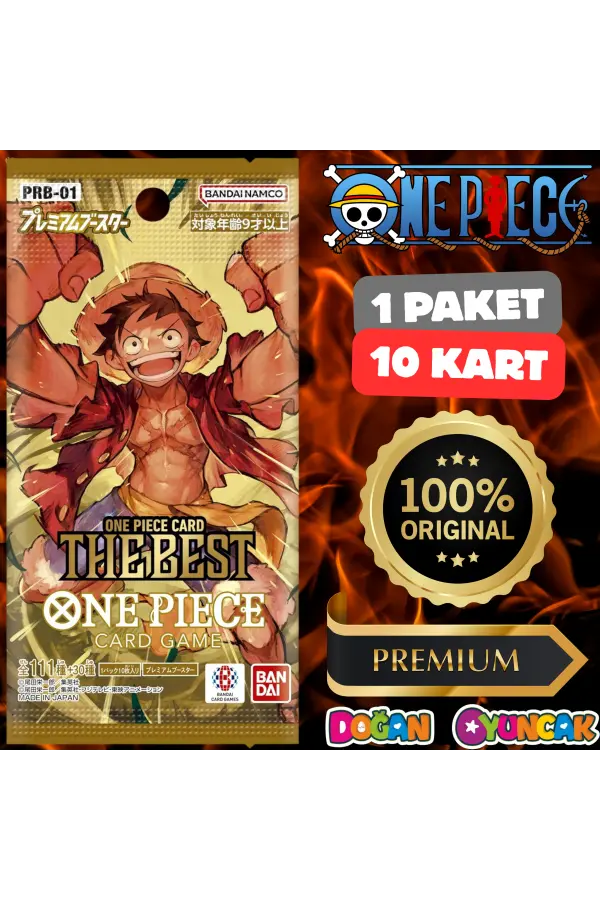 Orijinal One Piece The Best Card PRB-01 - One Piece En İyisi Koleksiyonluk Kart One Piece Premium Kart