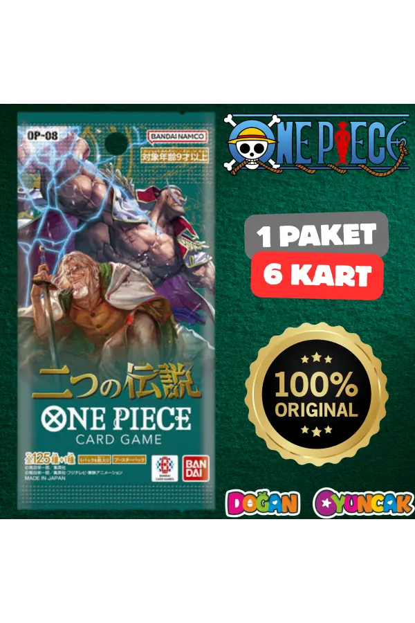 Orijinal One Piece Two Legends Treadin Card OP-08 - One Piece İki Efsane Koleksiyonluk Kart - One Piece Kart