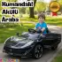 Favori GT Siyah Uzaktan Kumandalı 4X2 12 Volt Akülü Araba - RC Ferrari Akülü Araba