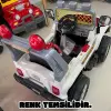 Kumandalı Mega Akülü Araba Mavi - Kumandalı 12 Volt Tek Kişilik Akülü Araba Akülü JEEP - Mega Off Road Turbo Jeep
