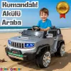 İznik Gri Uzaktan Kumandalı 4X2 12 Volt Akülü Araba - RC Jeep Akülü Araba