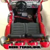 Çift Kişilik Mega Akülü Araba Siyah - 12 Volt İki Kişilik Akülü Araba Akülü JEEP - Mega Off Road Turbo Jeep