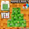 Minecraft Çiçekli Çim Desenli Blok Manyetik Lego Minecraft Manyetik Lego Minecraft Lego Megnetic Blocks