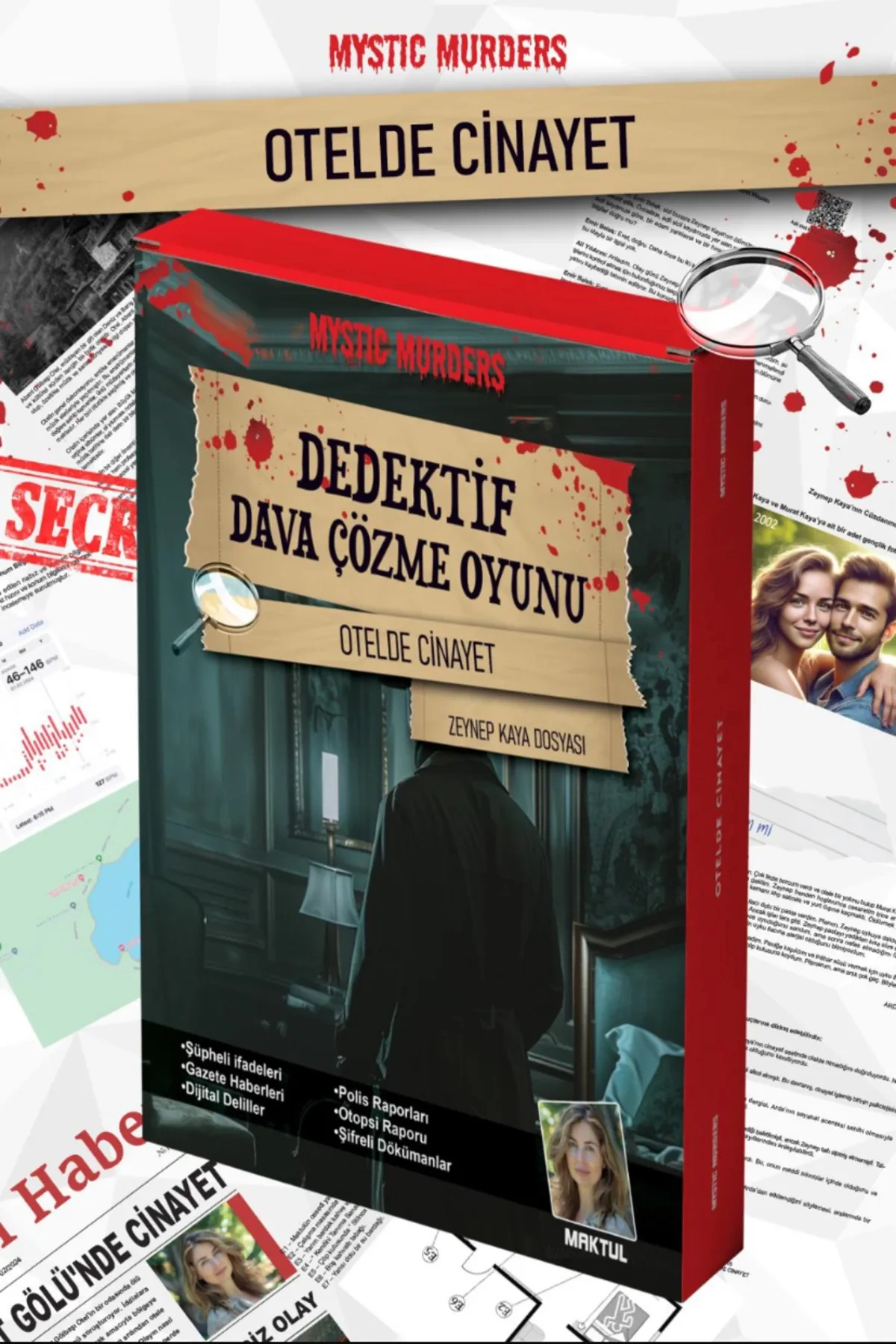 Otelde Cinayet Dedektif Oyunu - Dava Çözme Oyunu - Suç Çözme Oyunu - Cinayet Oyunu Cinayet Çözme