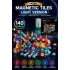 Orijinal Magnetic Tiles Light Version 140 Parça Işıklı Manyetik Lego - Magnetic Magical Işıklı Magnet - Ledli Mıknatıslı Lego