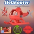 Lüx Kırmızı Büyük Helikopter - Plastik Helikopter - Kırılmaz Oyuncak - Kırılmaz Helikopter - Helikopter Oyuncakları - Helikopter Setleri