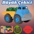 Lüx Mavi Büyük Çekici Kamyon - Plastik Çekici - Kırılmaz Oyuncak - Kırılmaz Çekici - Çekici Oyuncakları - Çekici Setleri