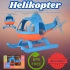 Lüx Mavi Büyük Helikopter - Plastik Helikopter - Kırılmaz Oyuncak - Kırılmaz Helikopter - Helikopter Oyuncakları - Helikopter Setleri