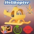 Lüx Sarı Büyük Helikopter - Plastik Helikopter - Kırılmaz Oyuncak - Kırılmaz Helikopter - Helikopter Oyuncakları - Helikopter Setleri