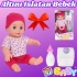 Naime Altını Islatan Et Bebek - Oyuncak Altını Islatan Bebek - Su İçen Bebek - Altına İşeyen Bebek - Pembe