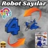 Pocket Morphers 4 Savaş Uçağı - Roboto Dönüşen Sayılar - 4 Numara Robot - Transformers - Robot Sayı