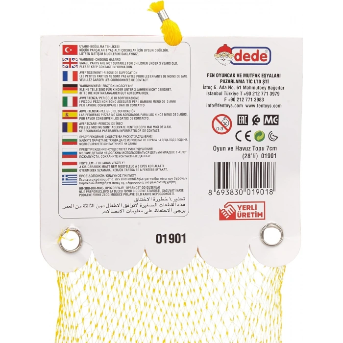 Oyun Havuz Topu 28li Filede (7 mm.) - Oyun Topları - Havuz Topları - Renkli Toplar