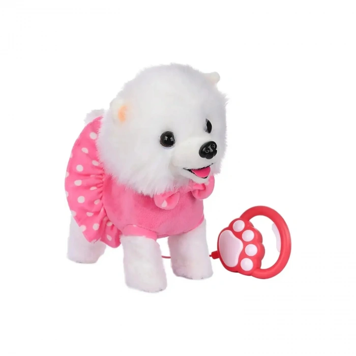 Pilli Sesli Yürüyen Sevimli Köpek Puffy - Kumandalı Peluş Köpek - Havlayan Sevimli Köpek - Hareket Eden Köpek