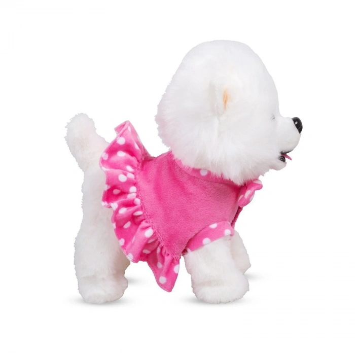 Pilli Sesli Yürüyen Sevimli Köpek Puffy - Kumandalı Peluş Köpek - Havlayan Sevimli Köpek - Hareket Eden Köpek