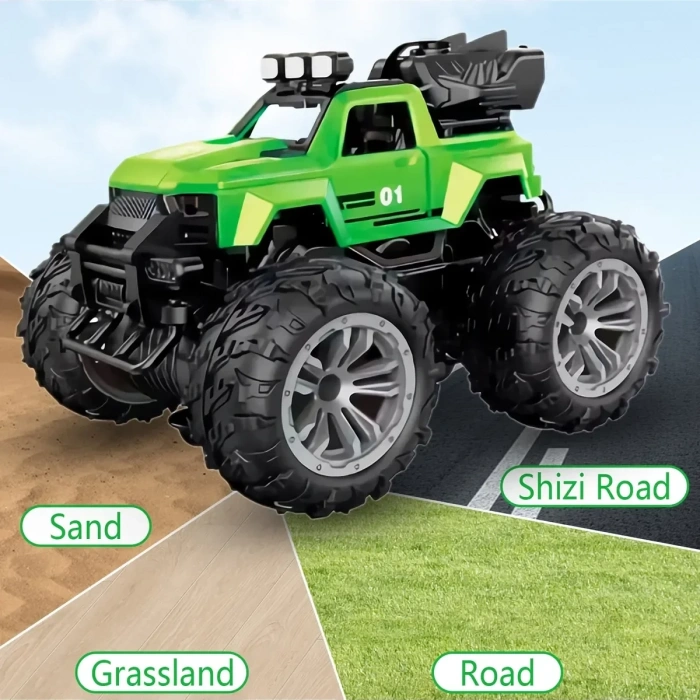 Smoke R/C Araba Yeşil - Uzaktan Kumandalı Duman Atan Araba - Dumanlı Kumandalı Araba - Uzaktan Kumandalı Araba