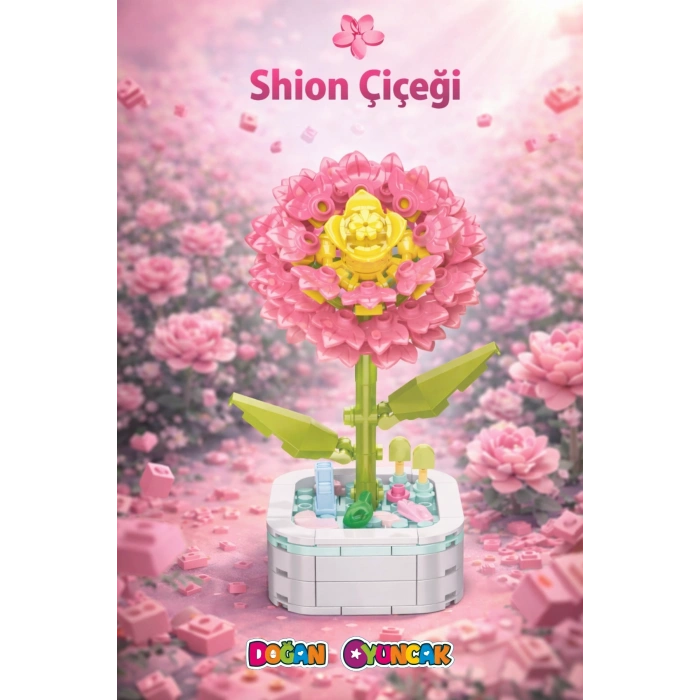 Mikro Blok Shion Çiçeği Çiçek Lego - Lego Setleri Mini Lego - Çiçek Lego - Blossom Çiçek Lego