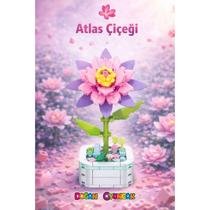 Mikro Blok Atlas Çiçeği Çiçek Lego - Lego Setleri Mini Lego - Çiçek Lego - Blossom Çiçek Lego