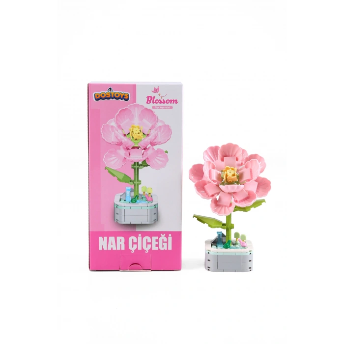 Mikro Blok Nar Çiçeği Çiçek Lego - Lego Setleri Mini Lego - Çiçek Lego - Blossom Çiçek Lego